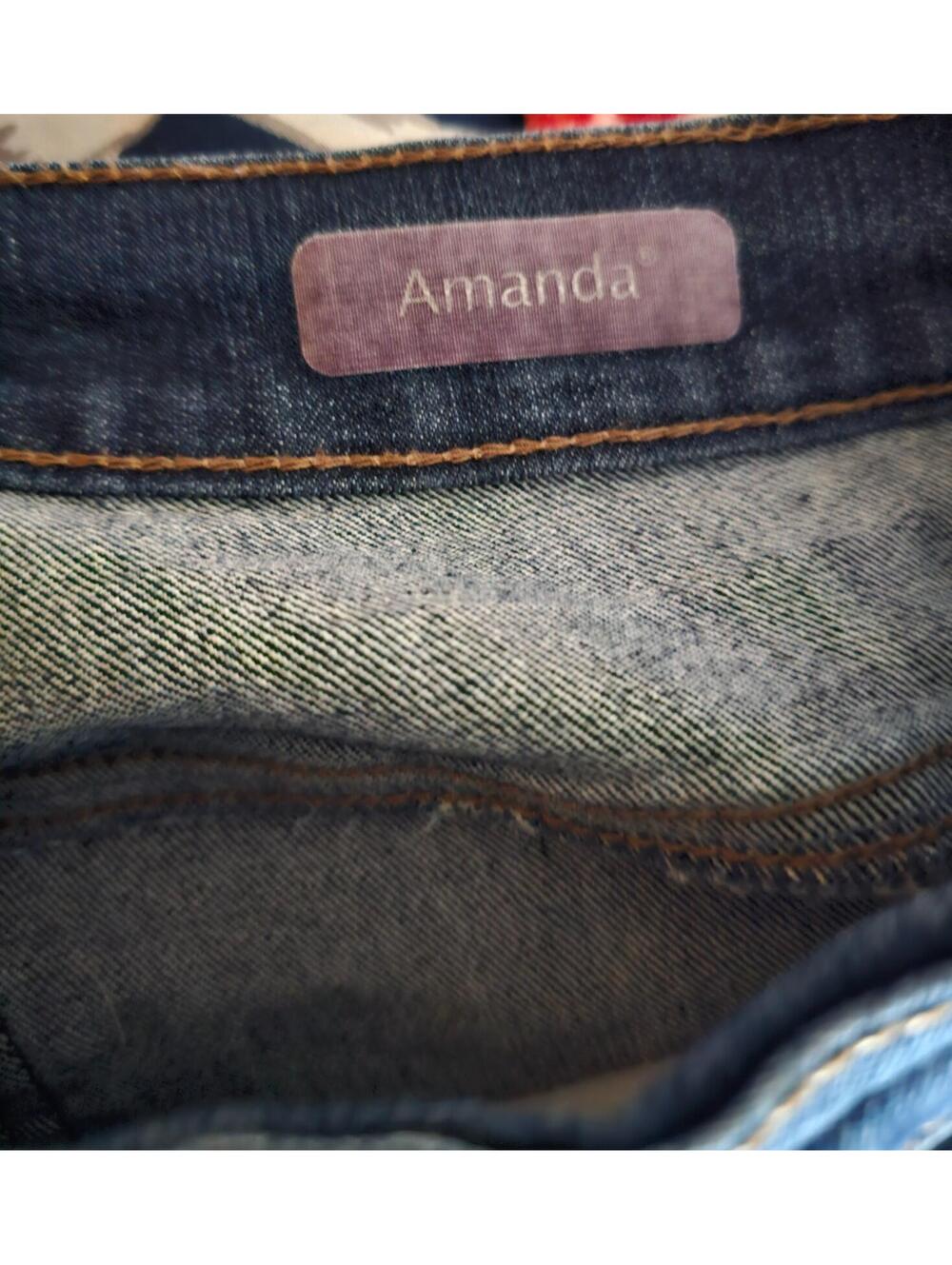Women's Gloria Vanderbilt Amanda Denim Jeans Pants Size 18 W Blue Straight Leg - Picture 3 of 13